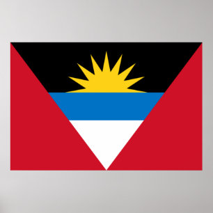 Flag of Antigua and Barbuda Poster