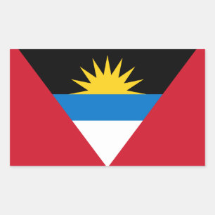 Flag of Antigua and Barbuda Rectangular Sticker