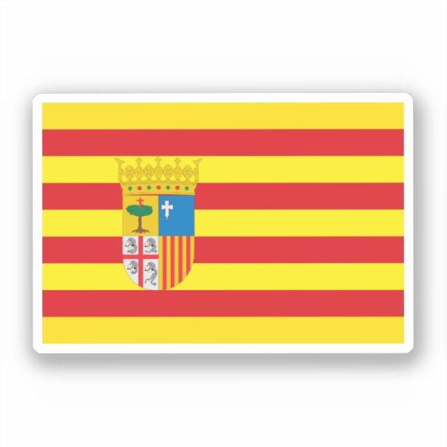 Flag of Aragón (autonomous community) Spain (Front)