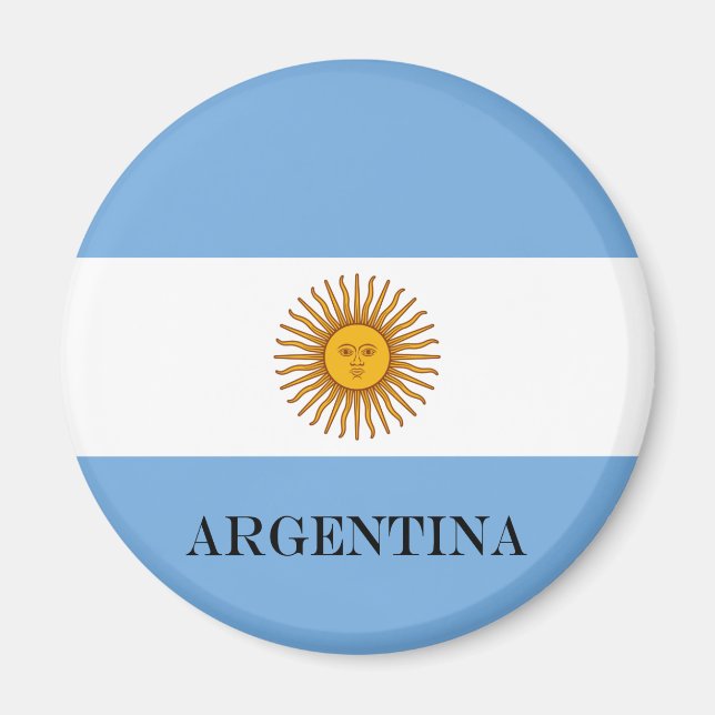 Flag of Argentina Bandera De Argentina Magnet (Front)