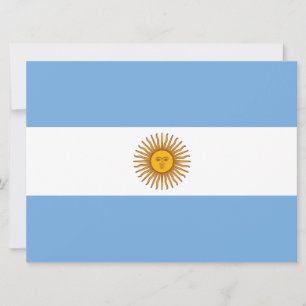 Flag of Argentina Card
