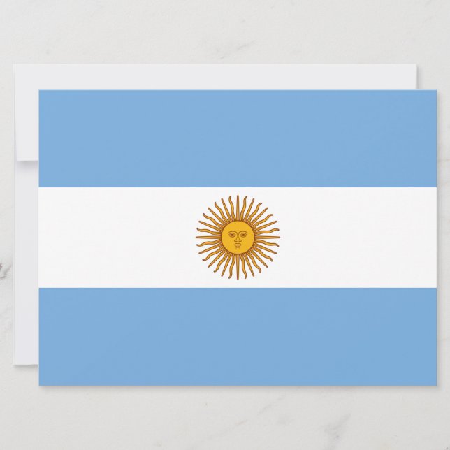 Flag of Argentina Card (Front)