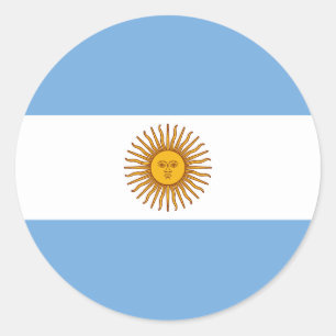 Flag of Argentina Classic Round Sticker