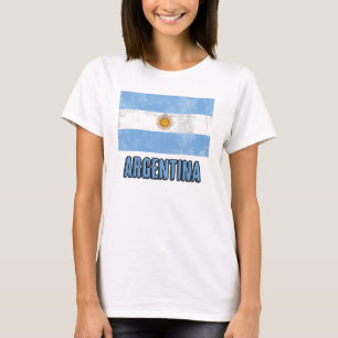 Flag of Argentina (Grunge look) T-Shirt