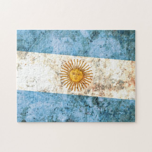 Flag of Argentina Jigsaw Puzzle (Horizontal)