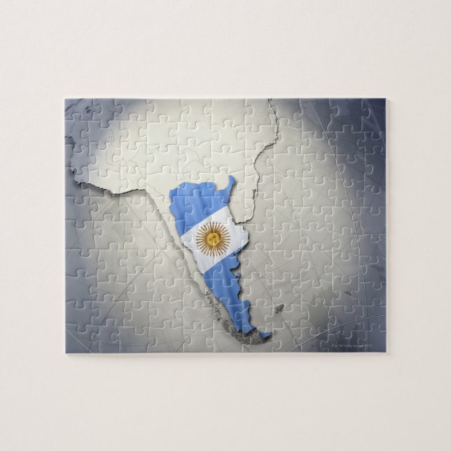 Flag of Argentina Jigsaw Puzzle (Horizontal)