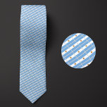 Flag of Argentina Pattern Tie<br><div class="desc">Flag of Argentina Pattern Necktie highlights the national colours of the country from a distance by employing a clever angled design. Upon closer inspection,  the seamless repeatable pattern of tiny flags showcases the country's national banner in an aesthetically pleasing way.</div>