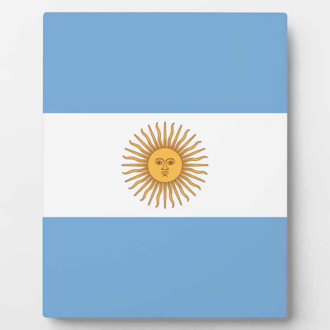 Flag of Argentina Plaque (Front)