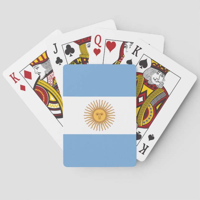Flag of Argentina Playing Cards (Back)