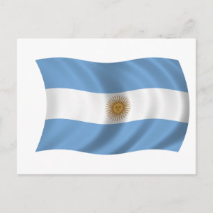 Flag of Argentina Postcard