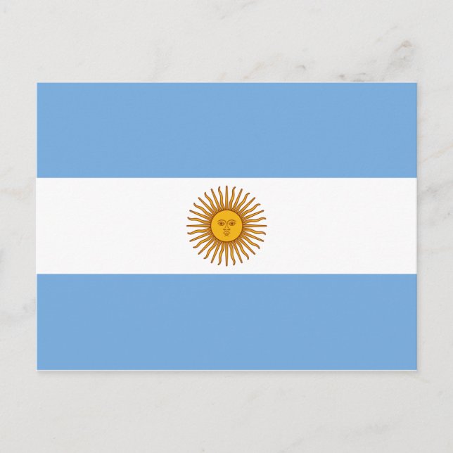Flag of Argentina Postcard (Front)