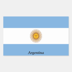 Flag of Argentina Rectangular Sticker