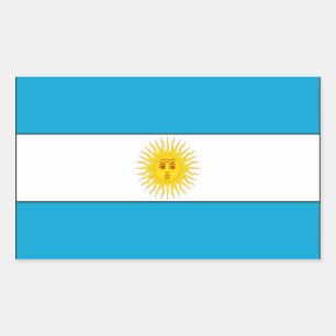 Flag of Argentina Rectangular Sticker