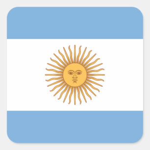 Flag of Argentina Square Sticker