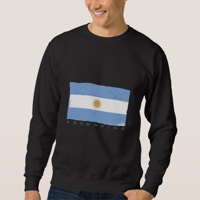 Flag of ARGENTINA Sweatshirt (Front)