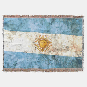Flag of Argentina Throw Blanket