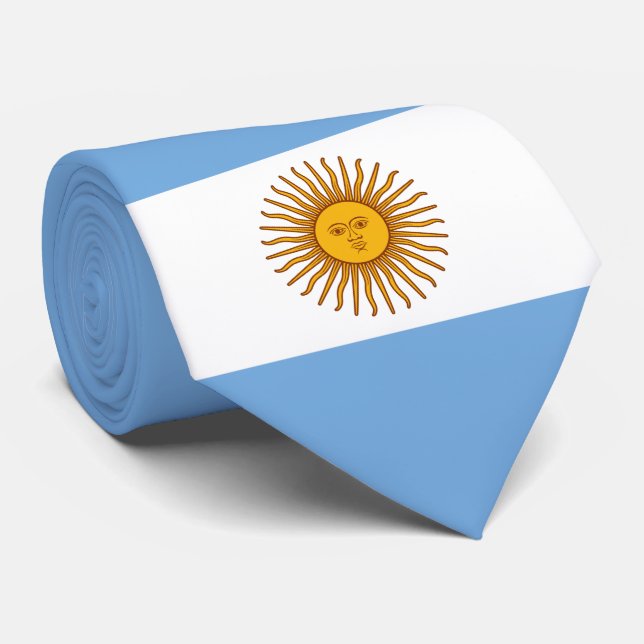 Flag of Argentina Tie (Rolled)