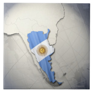 Flag of Argentina Tile