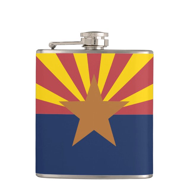 Flag of Arizona Hip Flask (Front)
