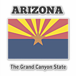 Flag of Arizona with state motto 