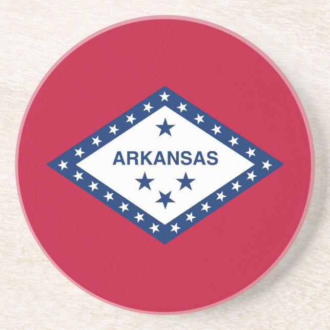 Flag of Arkansas Coaster (Front)