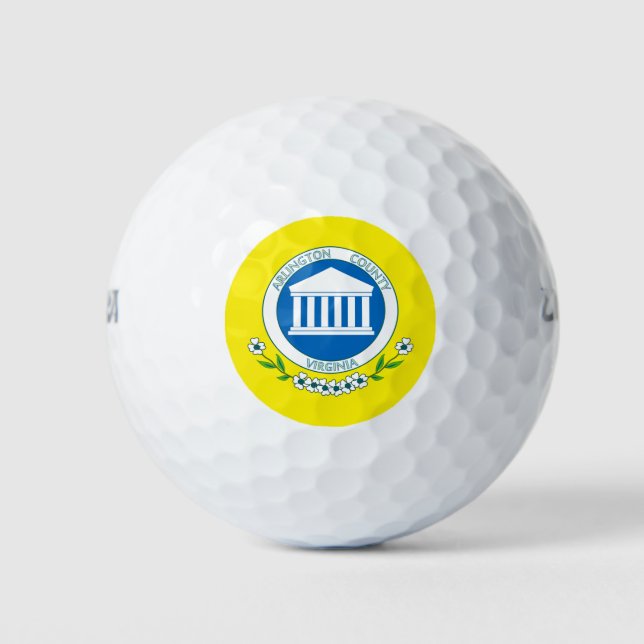 Flag of Arlington County (Virginia) Golf Balls (Front)