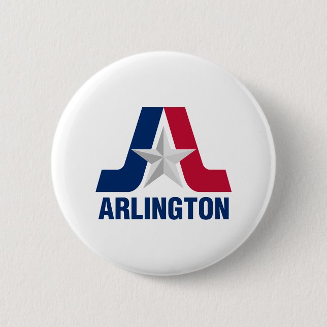 Flag of Arlington, Texas Button (Front)