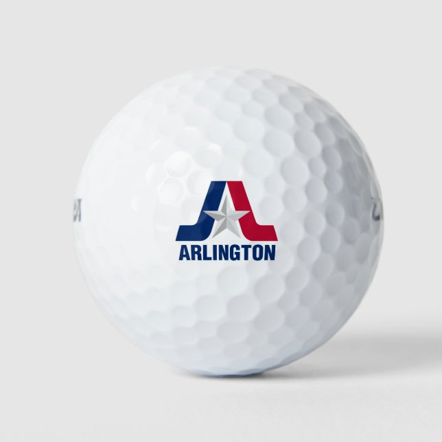 Flag of Arlington, Texas Golf Balls (Front)