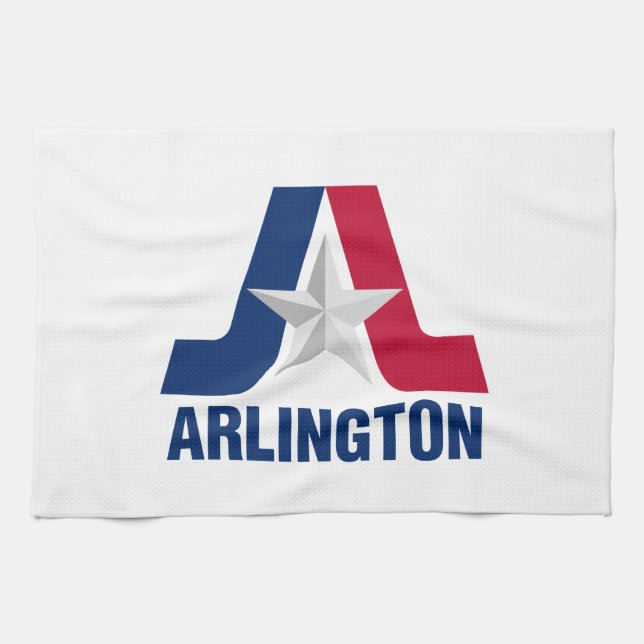 Flag of Arlington, Texas Kitchen Towel (Horizontal)