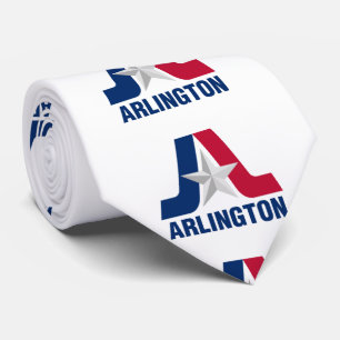 Flag of Arlington, Texas Tie