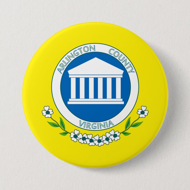 Flag of Arlington (Virginia) 7.5 Cm Round Badge (Front)