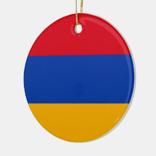 Flag of Armenia Ceramic Tree Decoration