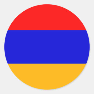 Flag of Armenia Classic Round Sticker