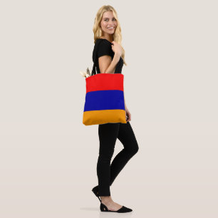 Flag of Armenia colours Tote Bag