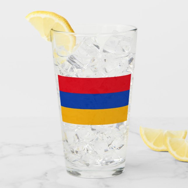 Flag of Armenia Glass (Front Ice)