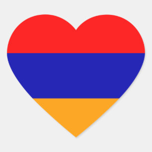Flag of Armenia Heart Sticker