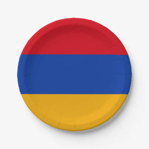 Flag of Armenia Paper Plate