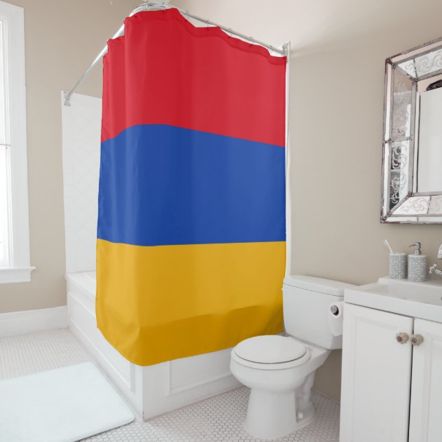 Flag of Armenia Shower Curtain (In Situ)