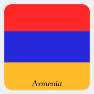 Flag of Armenia Square Sticker
