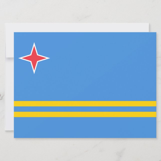 Flag of Aruba Card (Front)