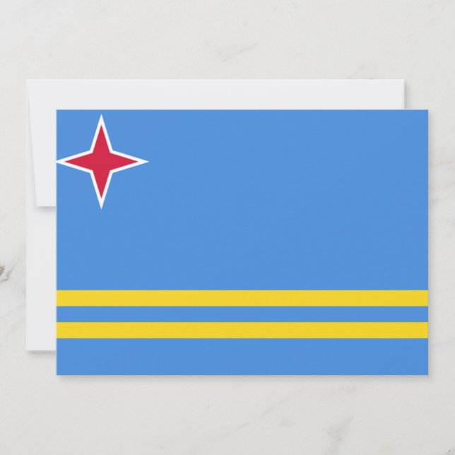 Flag of Aruba Card (Front)