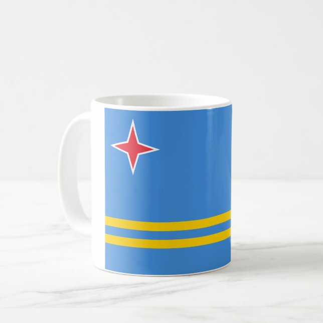 Flag of Aruba Coffee Mug (Front Left)