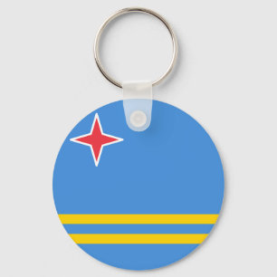 Flag of Aruba Key Ring