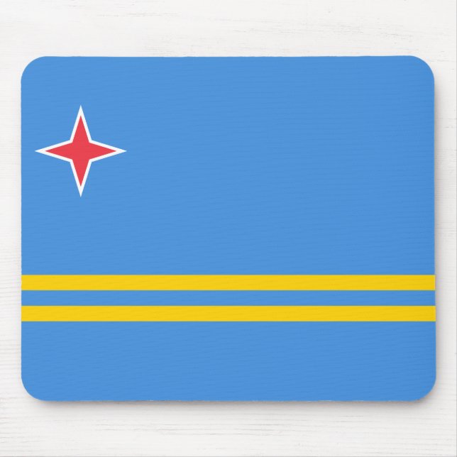 Flag of Aruba Mouse Mat (Front)