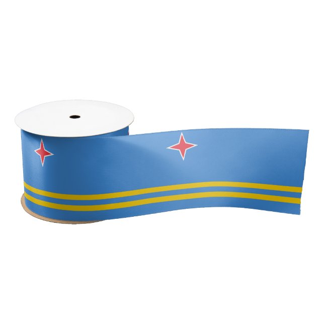 Flag of Aruba Satin Ribbon (Spool)