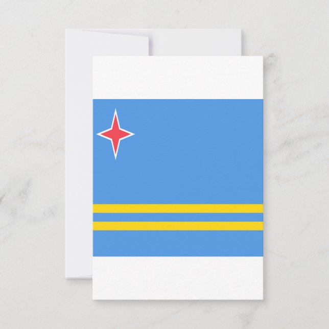 Flag Of Aruba Save The Date (Front)