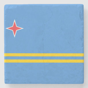 Flag of Aruba Stone Coaster