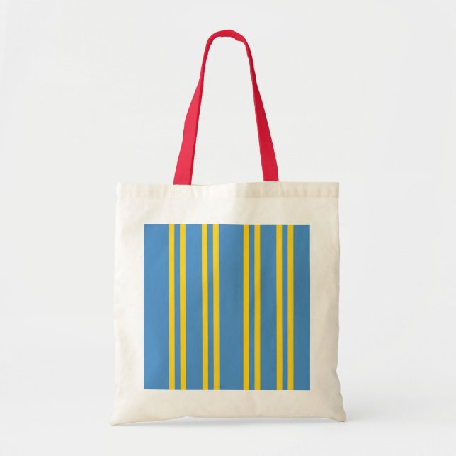 Flag of Aruba Vertical Parallel Lines Bag (Front)
