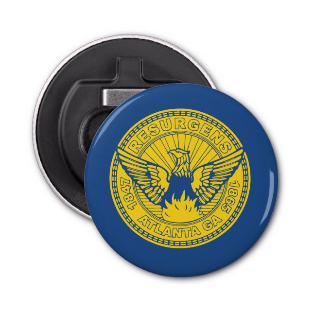 Flag of Atlanta, Georgia Bottle Opener (Front)