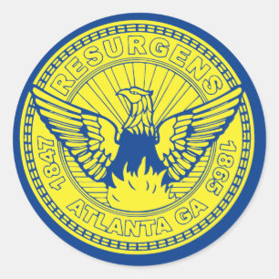Flag of Atlanta, Georgia Classic Round Sticker
